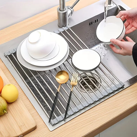 Roll-Up Over-the-Sink Drying Rack