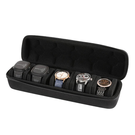 5-Slot Travel Watch Organizer Case