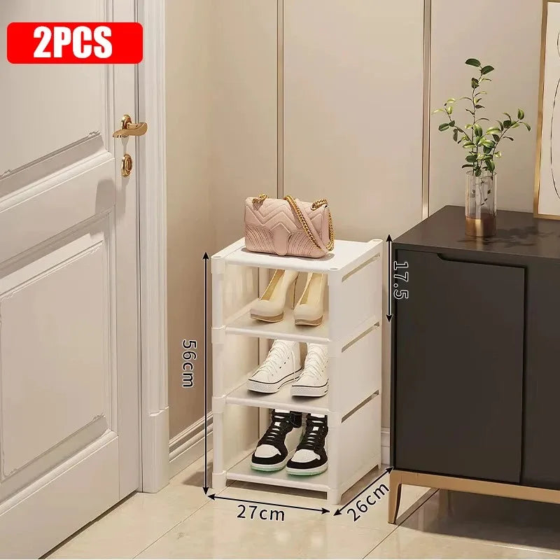Slim Stackable Shoe Organizer – 7-Tier Space-Saving Storage