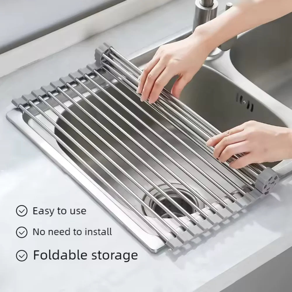 Roll-Up Over-the-Sink Drying Rack