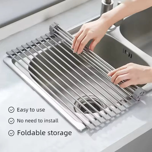 Roll-Up Over-the-Sink Drying Rack