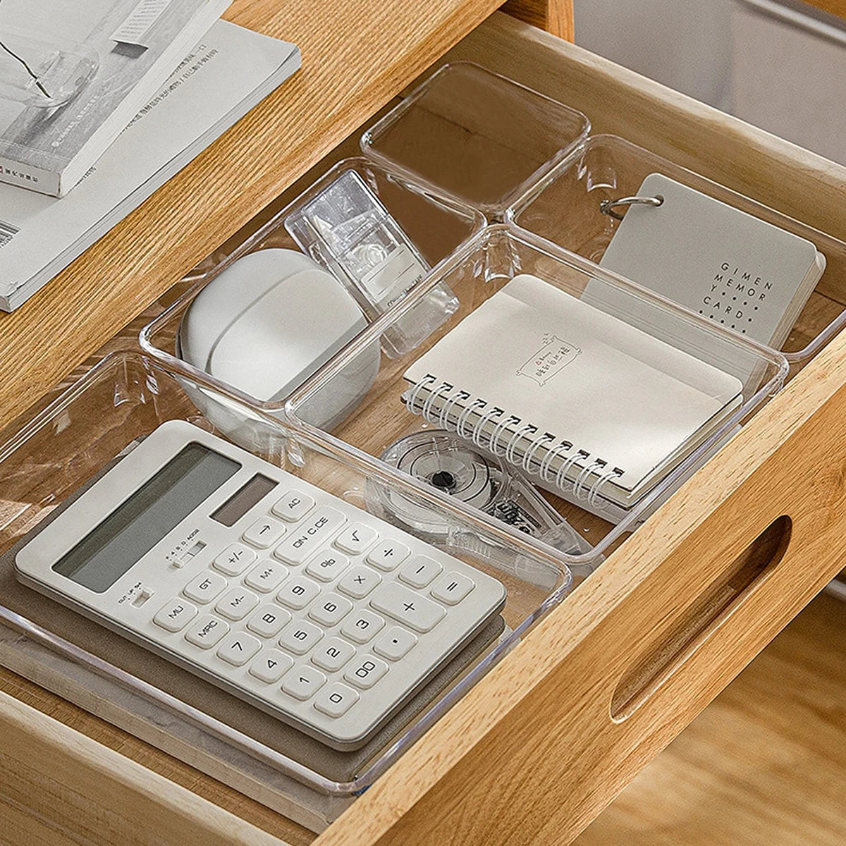 7-Piece Clear Drawer Organizer Set