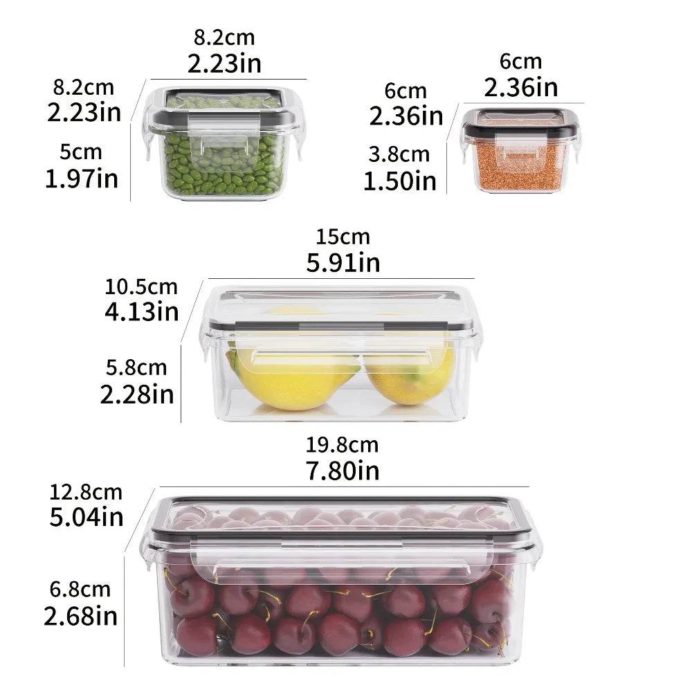 8-Piece Airtight Food Storage Container Set