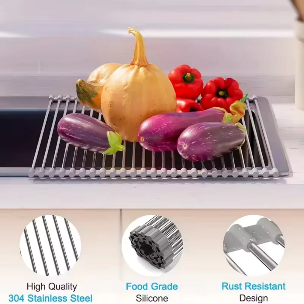 Roll-Up Over-the-Sink Drying Rack