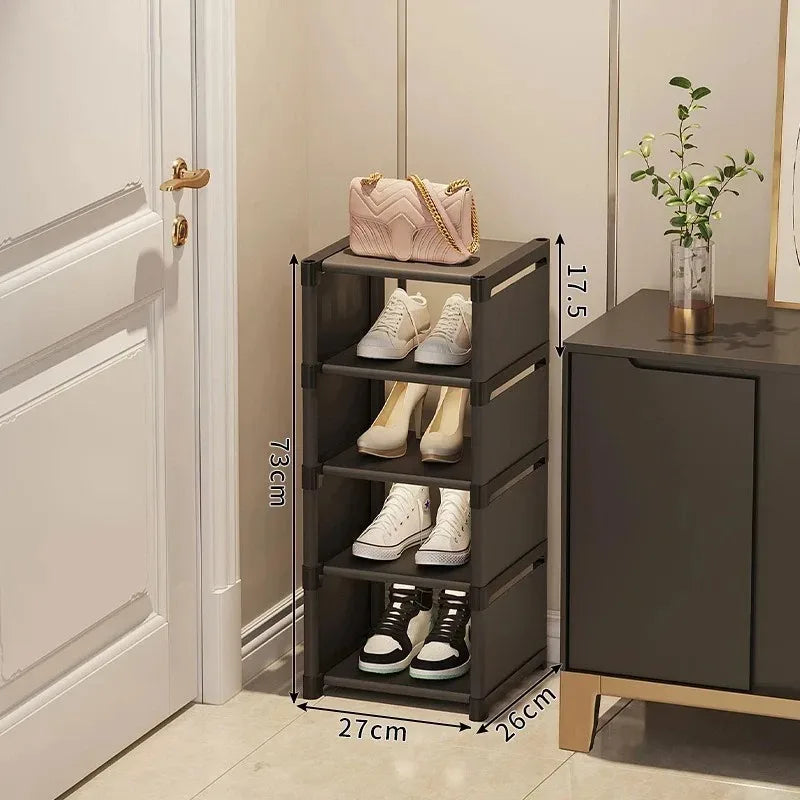 Slim Stackable Shoe Organizer – 7-Tier Space-Saving Storage
