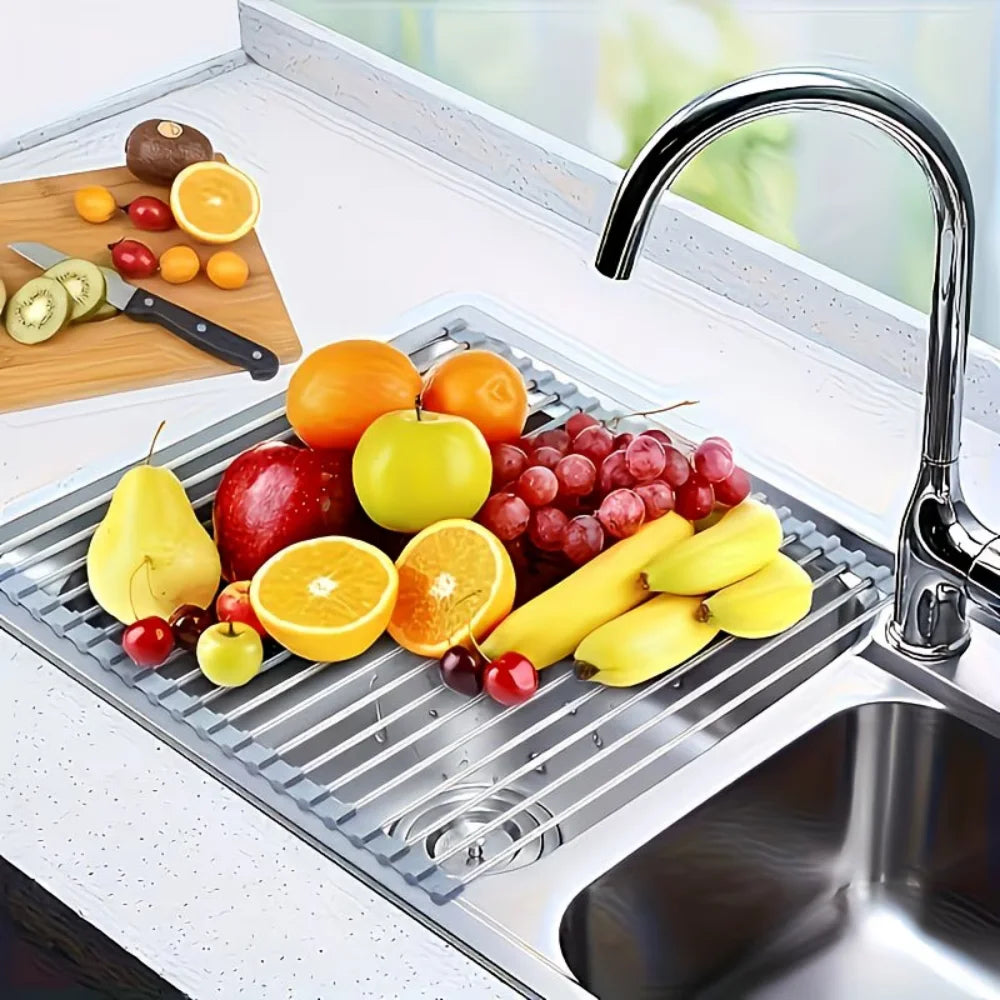 Roll-Up Over-the-Sink Drying Rack