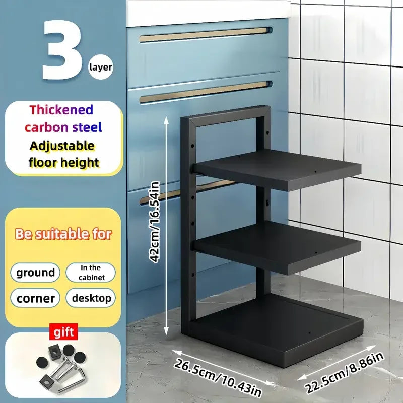 Adjustable Pot & Pan Organizer Rack