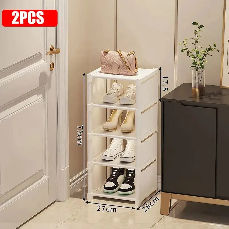 Slim Stackable Shoe Organizer – 7-Tier Space-Saving Storage