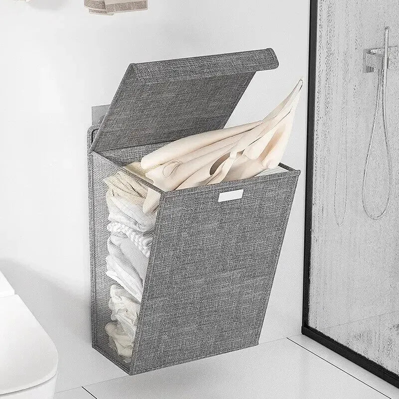 Foldable Wall-Mounted Laundry Basket