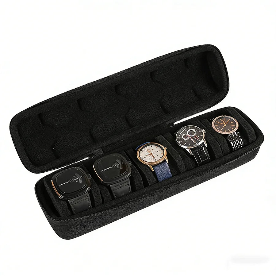 5-Slot Travel Watch Organizer Case
