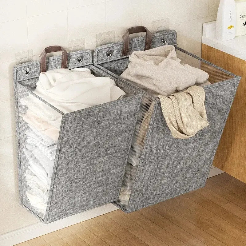 Foldable Wall-Mounted Laundry Basket