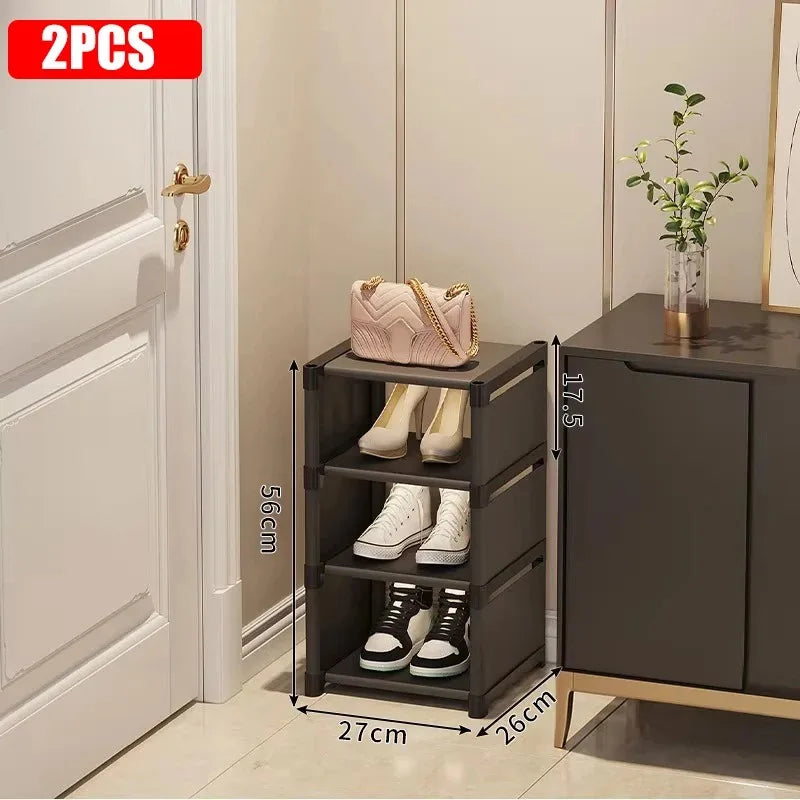 Slim Stackable Shoe Organizer – 7-Tier Space-Saving Storage