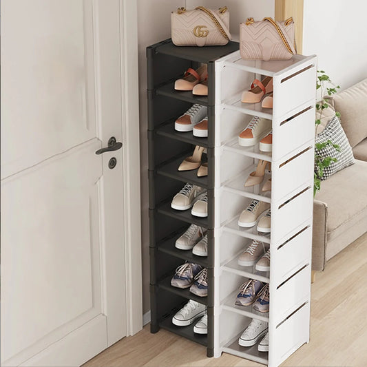Slim Stackable Shoe Organizer – 7-Tier Space-Saving Storage