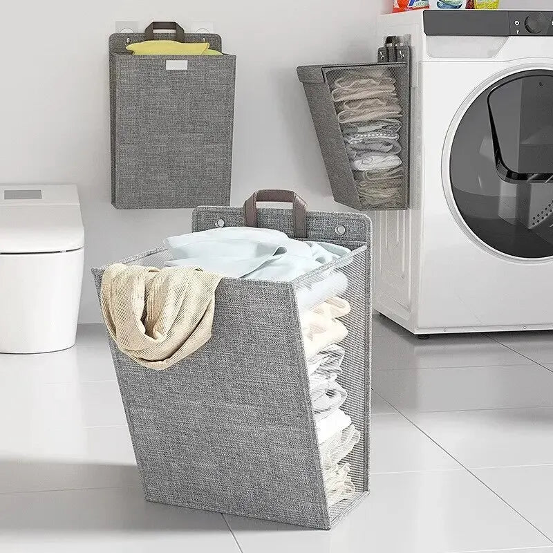 Foldable Wall-Mounted Laundry Basket