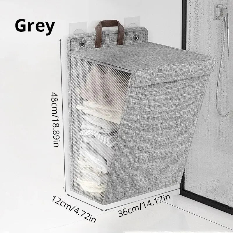 Foldable Wall-Mounted Laundry Basket